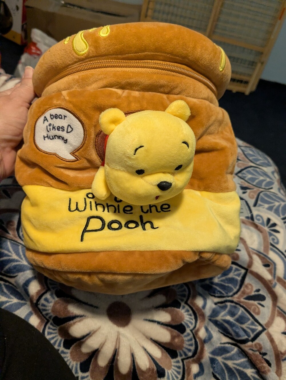 Disney Kids Yellow and Orange Plush Shoes